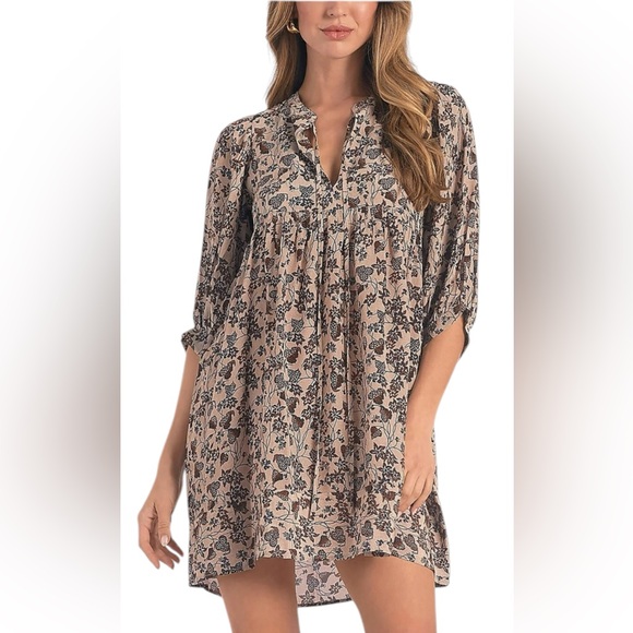 NWT Elan Women’s Floral Mini Shift Dress - Picture 1 of 7